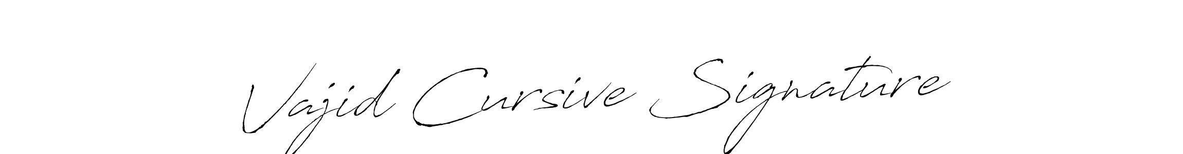 How to Draw Vajid Cursive Signature signature style? Antro_Vectra is a latest design signature styles for name Vajid Cursive Signature. Vajid Cursive Signature signature style 6 images and pictures png