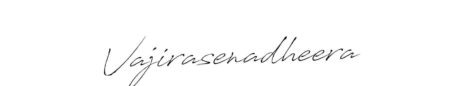 Use a signature maker to create a handwritten signature online. With this signature software, you can design (Antro_Vectra) your own signature for name Vajirasenadheera. Vajirasenadheera signature style 6 images and pictures png