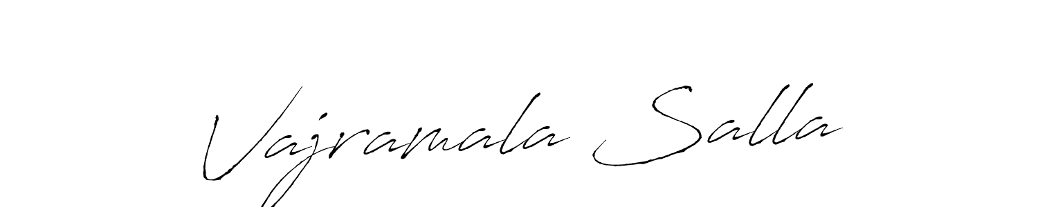 Vajramala Salla stylish signature style. Best Handwritten Sign (Antro_Vectra) for my name. Handwritten Signature Collection Ideas for my name Vajramala Salla. Vajramala Salla signature style 6 images and pictures png