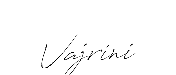 Use a signature maker to create a handwritten signature online. With this signature software, you can design (Antro_Vectra) your own signature for name Vajrini. Vajrini signature style 6 images and pictures png