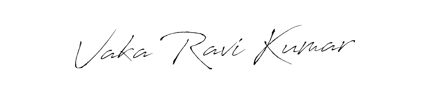 Vaka Ravi Kumar stylish signature style. Best Handwritten Sign (Antro_Vectra) for my name. Handwritten Signature Collection Ideas for my name Vaka Ravi Kumar. Vaka Ravi Kumar signature style 6 images and pictures png