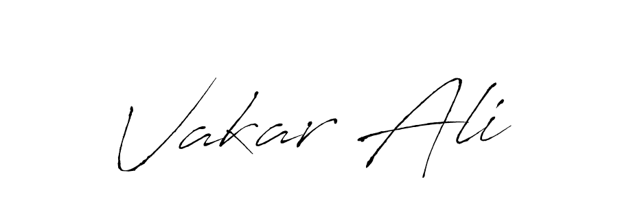 Make a beautiful signature design for name Vakar Ali. Use this online signature maker to create a handwritten signature for free. Vakar Ali signature style 6 images and pictures png