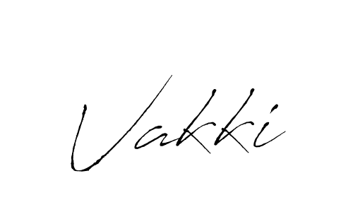 Make a beautiful signature design for name Vakki. With this signature (Antro_Vectra) style, you can create a handwritten signature for free. Vakki signature style 6 images and pictures png