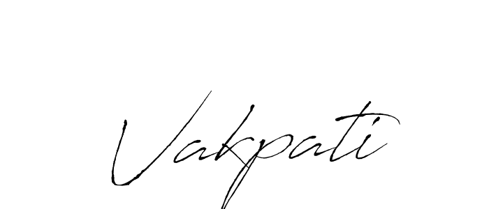 Vakpati stylish signature style. Best Handwritten Sign (Antro_Vectra) for my name. Handwritten Signature Collection Ideas for my name Vakpati. Vakpati signature style 6 images and pictures png