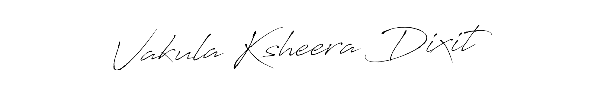 How to make Vakula Ksheera Dixit signature? Antro_Vectra is a professional autograph style. Create handwritten signature for Vakula Ksheera Dixit name. Vakula Ksheera Dixit signature style 6 images and pictures png