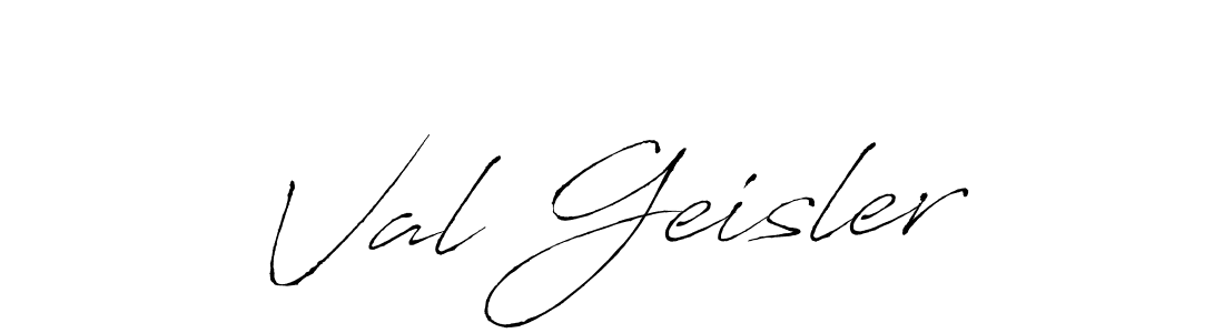 Create a beautiful signature design for name Val Geisler. With this signature (Antro_Vectra) fonts, you can make a handwritten signature for free. Val Geisler signature style 6 images and pictures png
