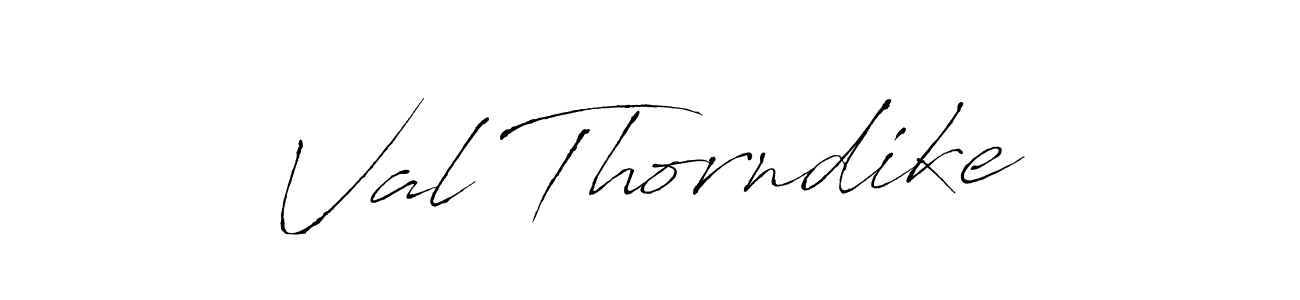 Create a beautiful signature design for name Val Thorndike. With this signature (Antro_Vectra) fonts, you can make a handwritten signature for free. Val Thorndike signature style 6 images and pictures png