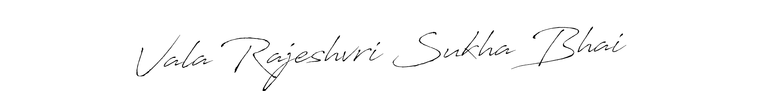 You should practise on your own different ways (Antro_Vectra) to write your name (Vala Rajeshvri Sukha Bhai) in signature. don't let someone else do it for you. Vala Rajeshvri Sukha Bhai signature style 6 images and pictures png