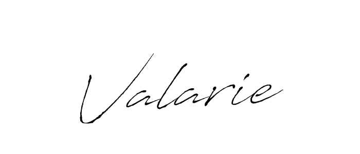 Use a signature maker to create a handwritten signature online. With this signature software, you can design (Antro_Vectra) your own signature for name Valarie. Valarie signature style 6 images and pictures png