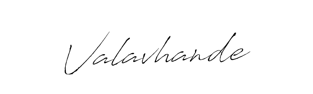 Create a beautiful signature design for name Valavhande. With this signature (Antro_Vectra) fonts, you can make a handwritten signature for free. Valavhande signature style 6 images and pictures png