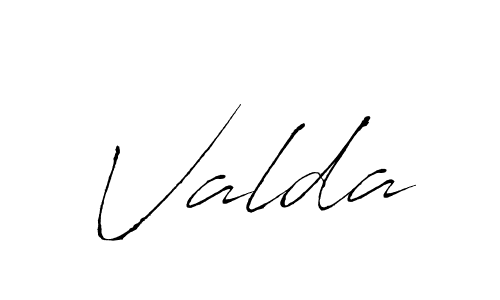 Create a beautiful signature design for name Valda. With this signature (Antro_Vectra) fonts, you can make a handwritten signature for free. Valda signature style 6 images and pictures png