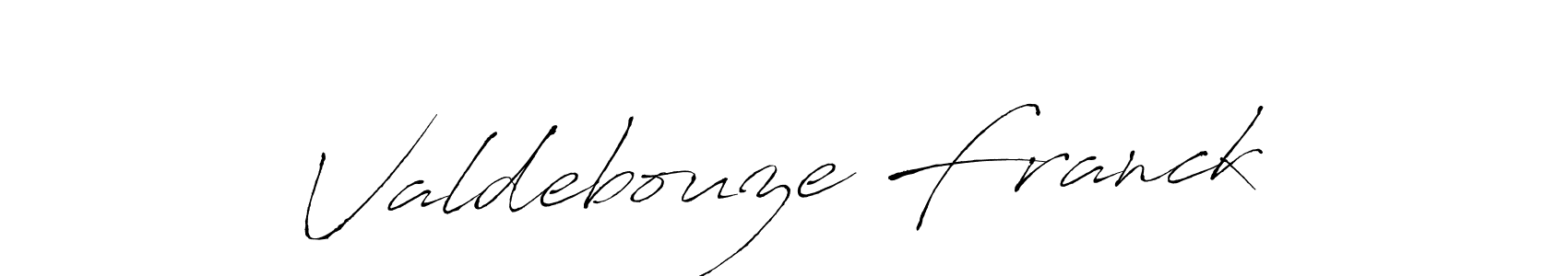 Valdebouze Franck stylish signature style. Best Handwritten Sign (Antro_Vectra) for my name. Handwritten Signature Collection Ideas for my name Valdebouze Franck. Valdebouze Franck signature style 6 images and pictures png