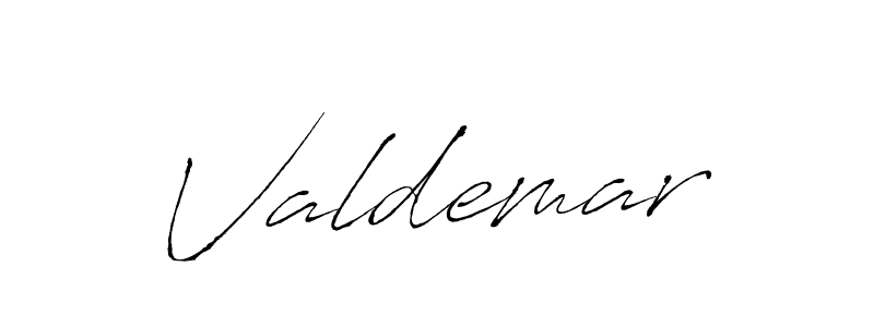 Make a beautiful signature design for name Valdemar. With this signature (Antro_Vectra) style, you can create a handwritten signature for free. Valdemar signature style 6 images and pictures png