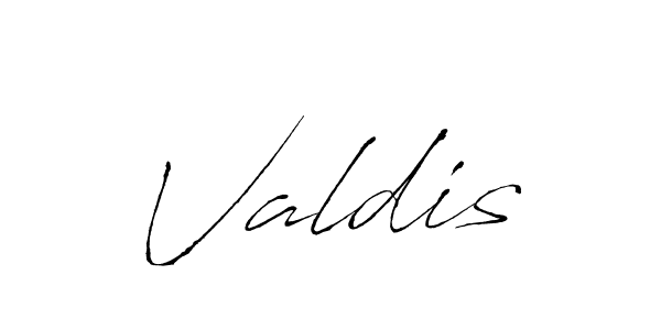 Design your own signature with our free online signature maker. With this signature software, you can create a handwritten (Antro_Vectra) signature for name Valdis. Valdis signature style 6 images and pictures png