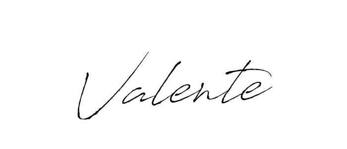 Design your own signature with our free online signature maker. With this signature software, you can create a handwritten (Antro_Vectra) signature for name Valente. Valente signature style 6 images and pictures png
