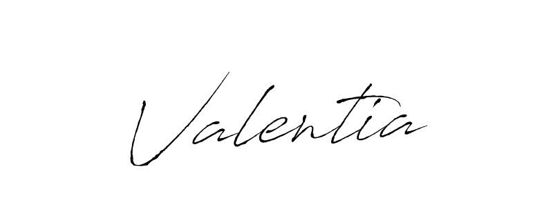 Make a beautiful signature design for name Valentia. With this signature (Antro_Vectra) style, you can create a handwritten signature for free. Valentia signature style 6 images and pictures png