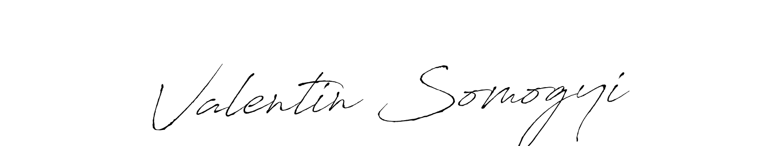 How to make Valentin Somogyi name signature. Use Antro_Vectra style for creating short signs online. This is the latest handwritten sign. Valentin Somogyi signature style 6 images and pictures png