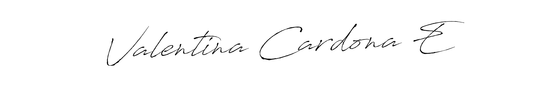 How to make Valentina Cardona E signature? Antro_Vectra is a professional autograph style. Create handwritten signature for Valentina Cardona E name. Valentina Cardona E signature style 6 images and pictures png