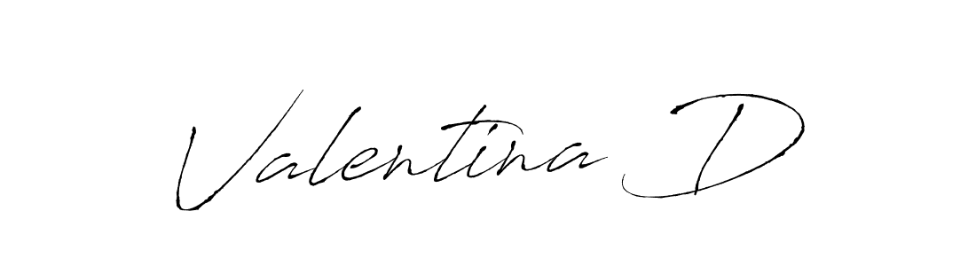 Valentina D stylish signature style. Best Handwritten Sign (Antro_Vectra) for my name. Handwritten Signature Collection Ideas for my name Valentina D. Valentina D signature style 6 images and pictures png