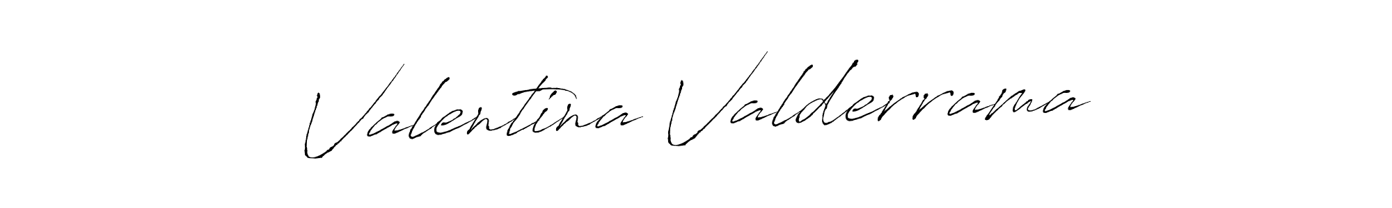 Valentina Valderrama stylish signature style. Best Handwritten Sign (Antro_Vectra) for my name. Handwritten Signature Collection Ideas for my name Valentina Valderrama. Valentina Valderrama signature style 6 images and pictures png