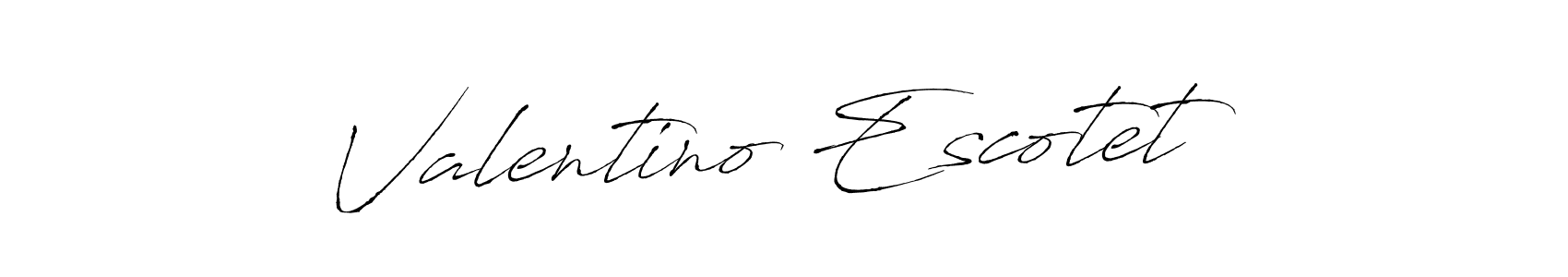 Valentino Escotet stylish signature style. Best Handwritten Sign (Antro_Vectra) for my name. Handwritten Signature Collection Ideas for my name Valentino Escotet. Valentino Escotet signature style 6 images and pictures png