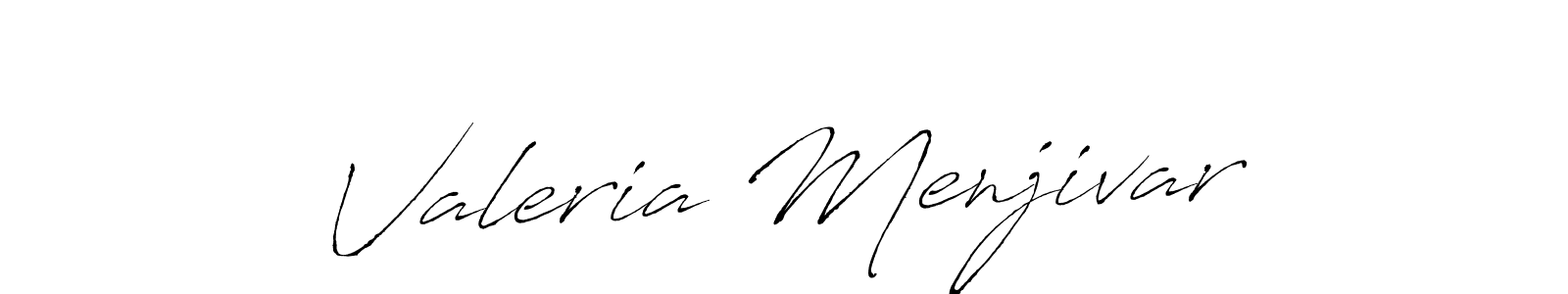 Design your own signature with our free online signature maker. With this signature software, you can create a handwritten (Antro_Vectra) signature for name Valeria Menjivar. Valeria Menjivar signature style 6 images and pictures png