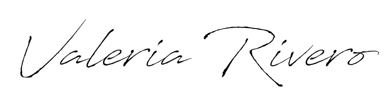 The Antro_Vectra handwriting style adds charm and authenticity to name Valeria Rivero. A wonderful choice for personal thank-you notes. Valeria Rivero signature style 6 images and pictures png