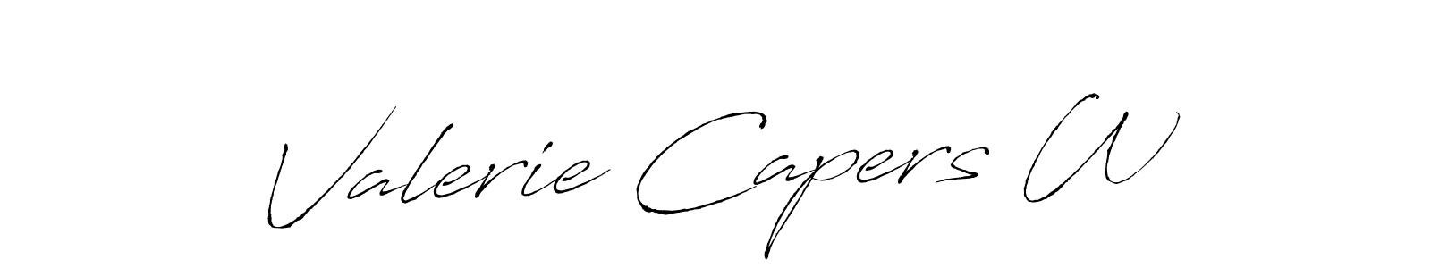 You should practise on your own different ways (Antro_Vectra) to write your name (Valerie Capers W) in signature. don't let someone else do it for you. Valerie Capers W signature style 6 images and pictures png