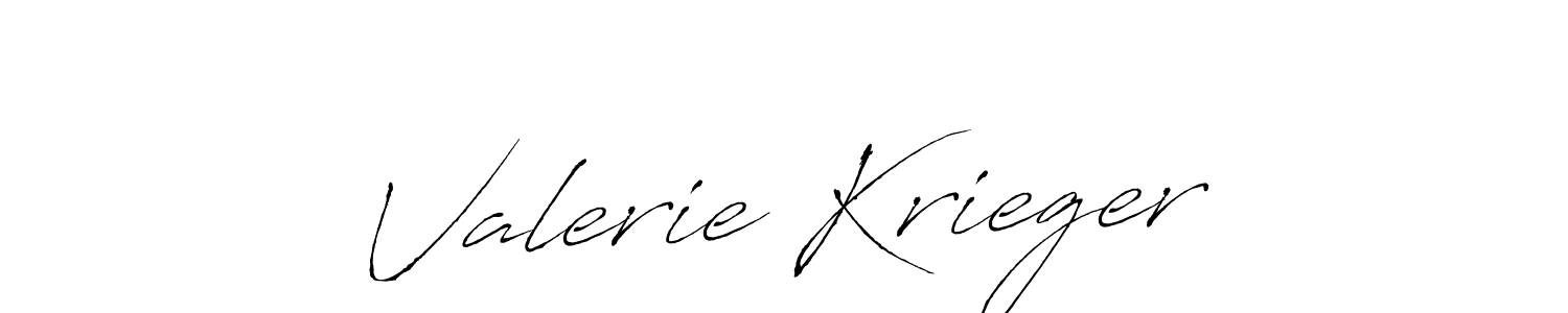 Create a beautiful signature design for name Valerie Krieger. With this signature (Antro_Vectra) fonts, you can make a handwritten signature for free. Valerie Krieger signature style 6 images and pictures png