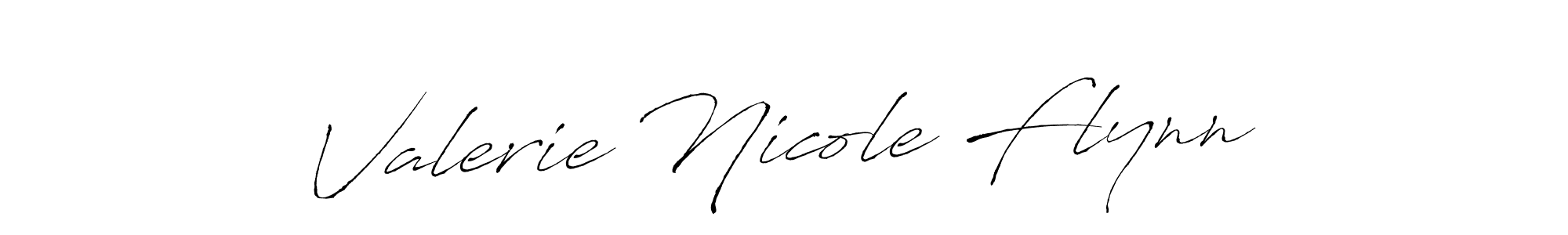 Make a beautiful signature design for name Valerie Nicole Flynn. With this signature (Antro_Vectra) style, you can create a handwritten signature for free. Valerie Nicole Flynn signature style 6 images and pictures png