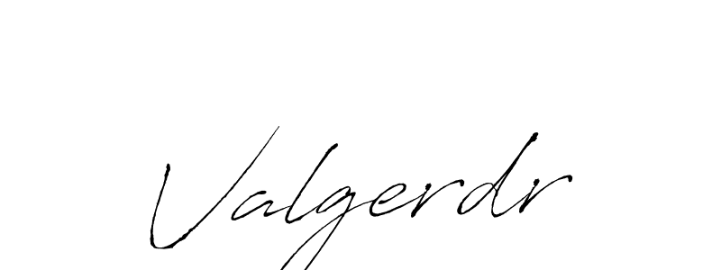 Antro_Vectra is a professional signature style that is perfect for those who want to add a touch of class to their signature. It is also a great choice for those who want to make their signature more unique. Get Valgerdr name to fancy signature for free. Valgerdr signature style 6 images and pictures png