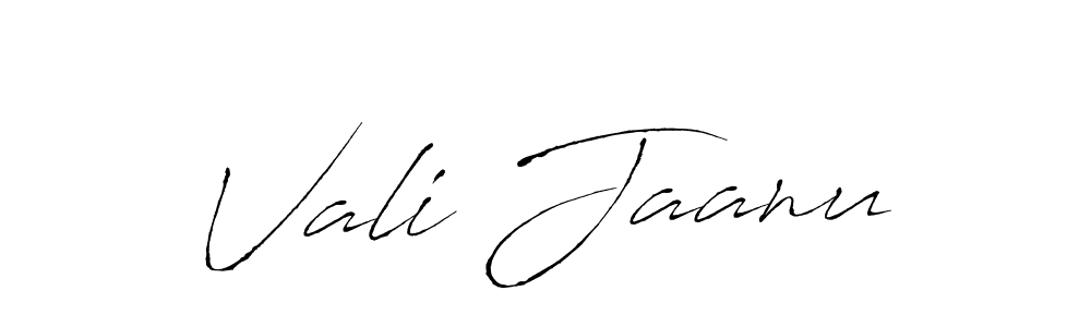 Use a signature maker to create a handwritten signature online. With this signature software, you can design (Antro_Vectra) your own signature for name Vali Jaanu. Vali Jaanu signature style 6 images and pictures png