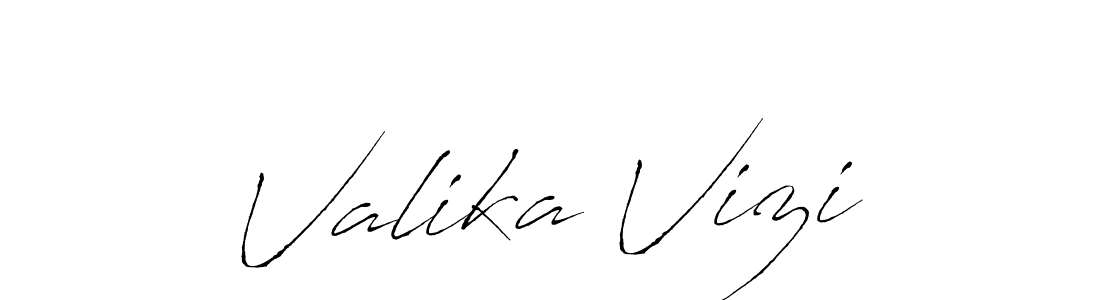 How to make Valika Vizi name signature. Use Antro_Vectra style for creating short signs online. This is the latest handwritten sign. Valika Vizi signature style 6 images and pictures png