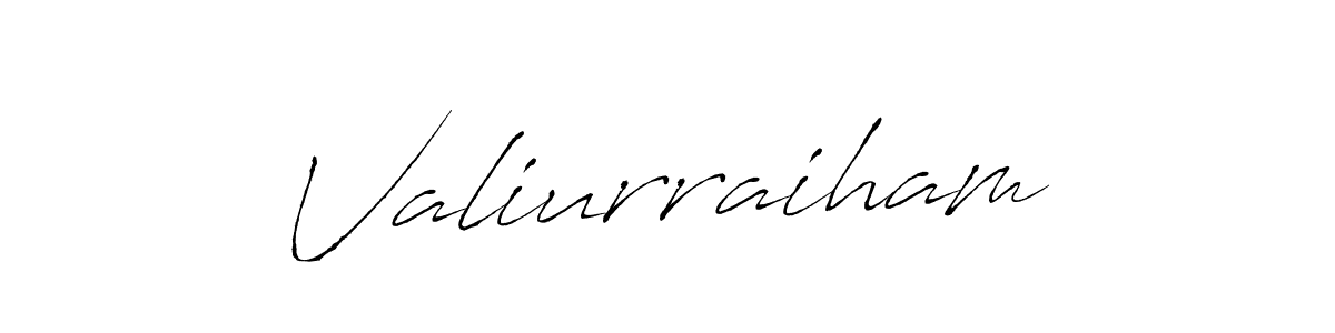 How to make Valiurraiham signature? Antro_Vectra is a professional autograph style. Create handwritten signature for Valiurraiham name. Valiurraiham signature style 6 images and pictures png