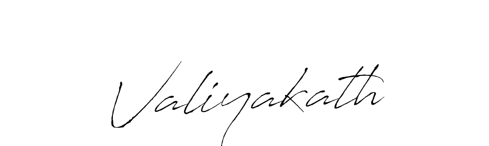 How to make Valiyakath signature? Antro_Vectra is a professional autograph style. Create handwritten signature for Valiyakath name. Valiyakath signature style 6 images and pictures png