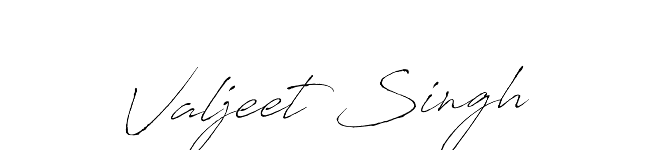 Create a beautiful signature design for name Valjeet Singh. With this signature (Antro_Vectra) fonts, you can make a handwritten signature for free. Valjeet Singh signature style 6 images and pictures png