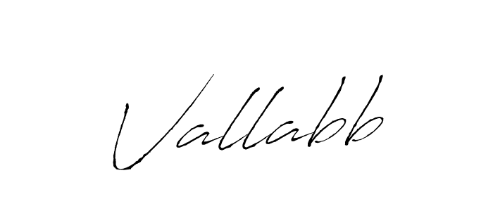 Design your own signature with our free online signature maker. With this signature software, you can create a handwritten (Antro_Vectra) signature for name Vallabb. Vallabb signature style 6 images and pictures png