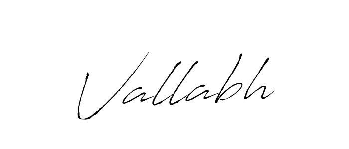 Design your own signature with our free online signature maker. With this signature software, you can create a handwritten (Antro_Vectra) signature for name Vallabh. Vallabh signature style 6 images and pictures png