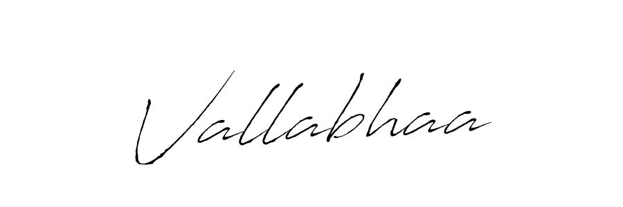 Make a beautiful signature design for name Vallabhaa. With this signature (Antro_Vectra) style, you can create a handwritten signature for free. Vallabhaa signature style 6 images and pictures png