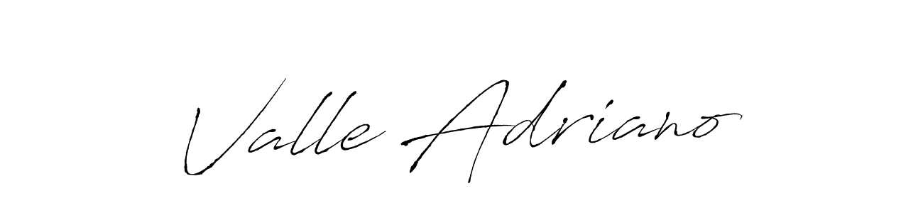 Create a beautiful signature design for name Valle Adriano. With this signature (Antro_Vectra) fonts, you can make a handwritten signature for free. Valle Adriano signature style 6 images and pictures png