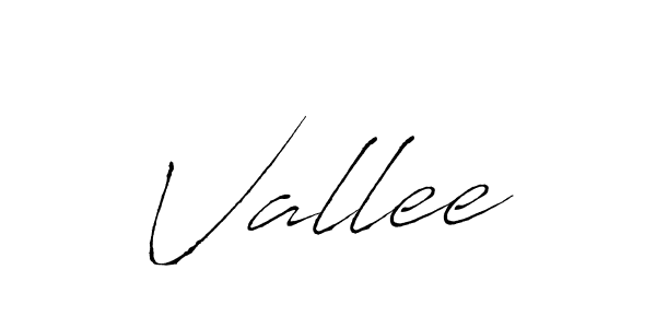 Design your own signature with our free online signature maker. With this signature software, you can create a handwritten (Antro_Vectra) signature for name Vallee. Vallee signature style 6 images and pictures png