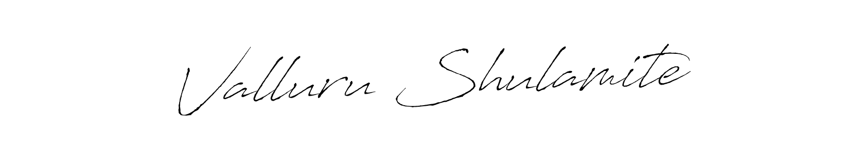 Use a signature maker to create a handwritten signature online. With this signature software, you can design (Antro_Vectra) your own signature for name Valluru Shulamite. Valluru Shulamite signature style 6 images and pictures png