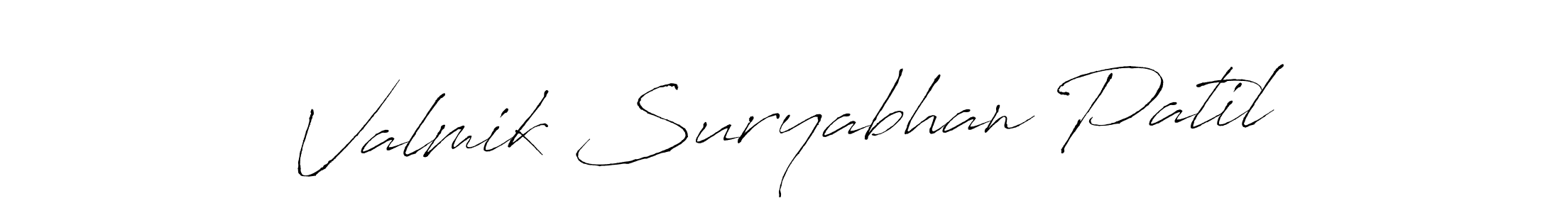 You should practise on your own different ways (Antro_Vectra) to write your name (Valmik Suryabhan Patil) in signature. don't let someone else do it for you. Valmik Suryabhan Patil signature style 6 images and pictures png