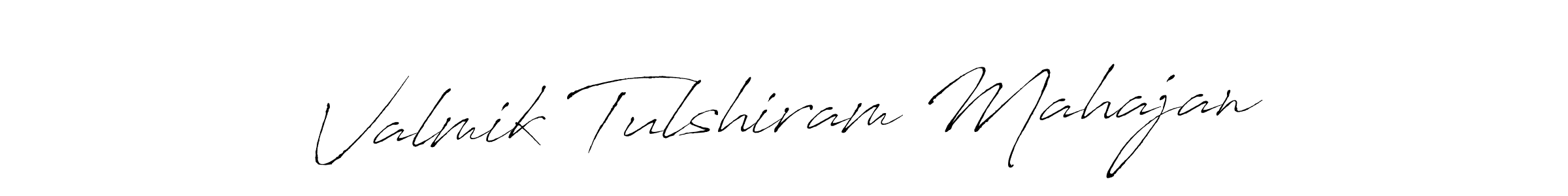 Valmik Tulshiram Mahajan stylish signature style. Best Handwritten Sign (Antro_Vectra) for my name. Handwritten Signature Collection Ideas for my name Valmik Tulshiram Mahajan. Valmik Tulshiram Mahajan signature style 6 images and pictures png