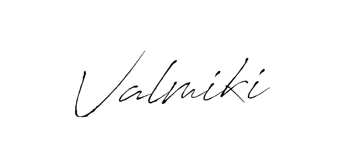 Make a beautiful signature design for name Valmiki. With this signature (Antro_Vectra) style, you can create a handwritten signature for free. Valmiki signature style 6 images and pictures png