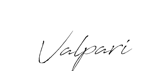 Use a signature maker to create a handwritten signature online. With this signature software, you can design (Antro_Vectra) your own signature for name Valpari. Valpari signature style 6 images and pictures png