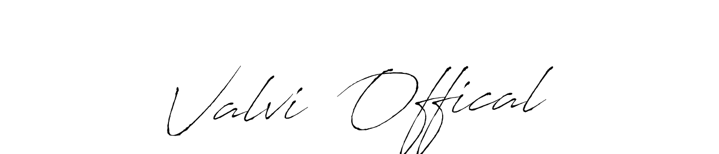 You can use this online signature creator to create a handwritten signature for the name Valvi  Offical. This is the best online autograph maker. Valvi  Offical signature style 6 images and pictures png