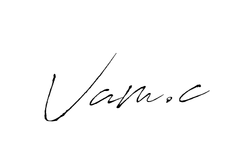 How to make Vam.c name signature. Use Antro_Vectra style for creating short signs online. This is the latest handwritten sign. Vam.c signature style 6 images and pictures png