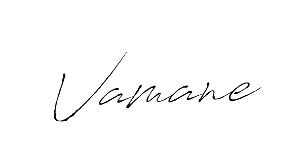 Create a beautiful signature design for name Vamane. With this signature (Antro_Vectra) fonts, you can make a handwritten signature for free. Vamane signature style 6 images and pictures png