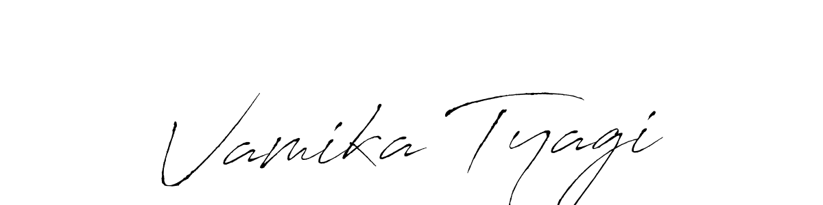 Design your own signature with our free online signature maker. With this signature software, you can create a handwritten (Antro_Vectra) signature for name Vamika Tyagi. Vamika Tyagi signature style 6 images and pictures png